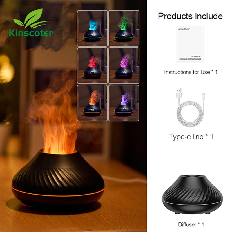 Flame Essential Oil Diffuser/Humidifier