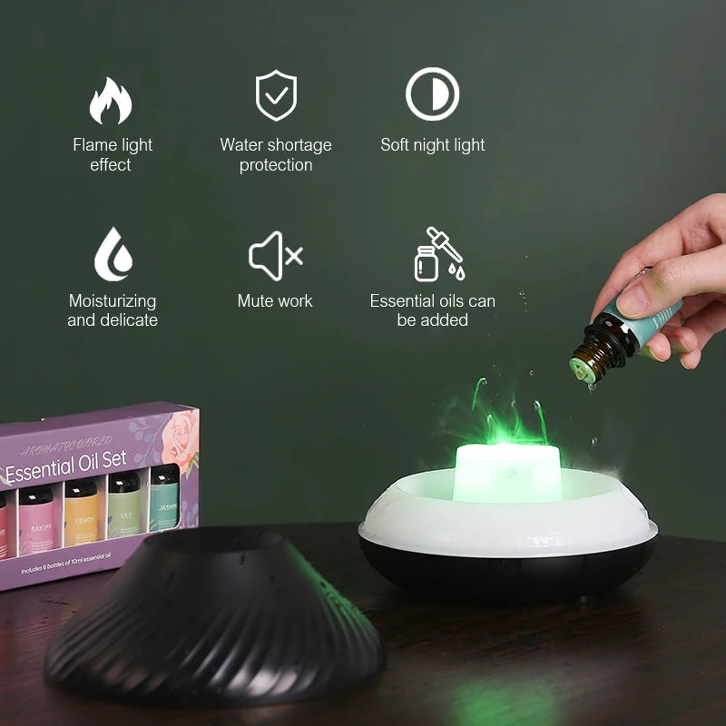Flame Essential Oil Diffuser/Humidifier
